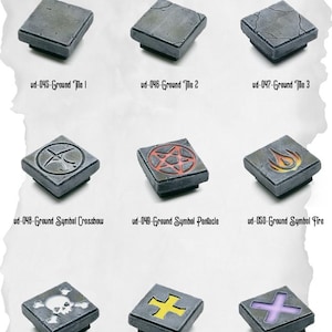 Arcane Floor Tile Set – Modular Dungeon Ground Symbols for DnD Ritual Chambers and Tabletop RPG Terrain