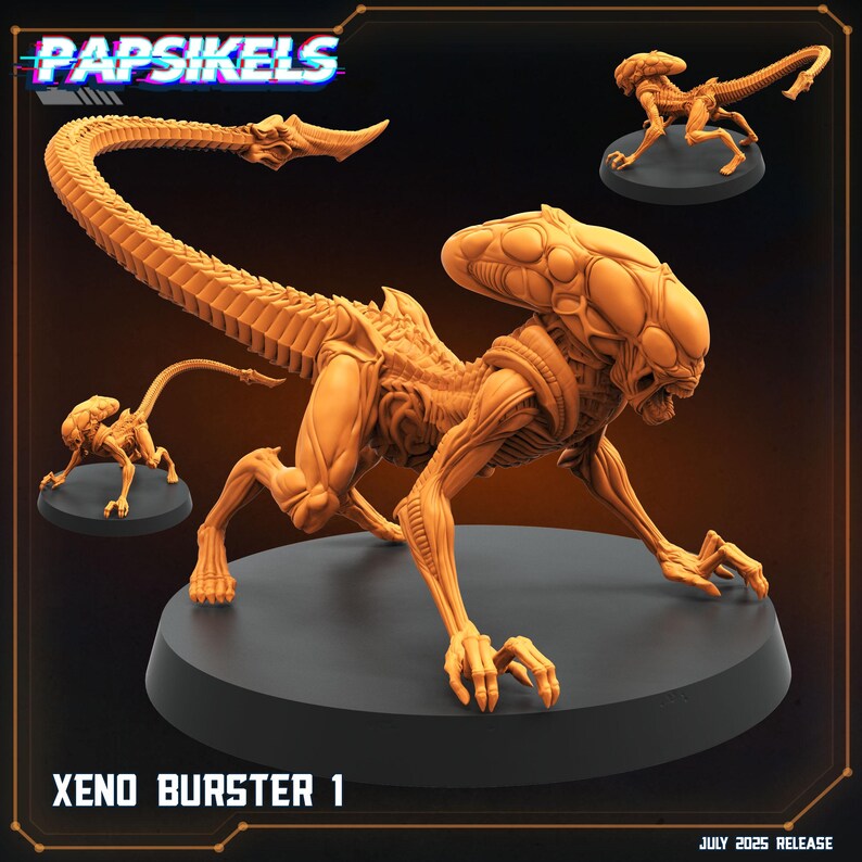 Xeno Burster Alien Miniatures | 28mm-32mm Resin Sci-fi Aliens ...