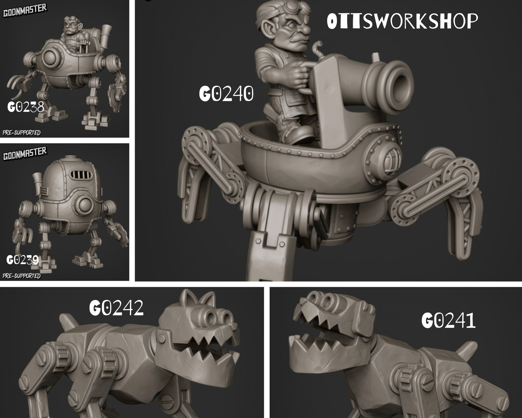 Mechanical Machines: Familiars and Robots - 32mm Scale Resin