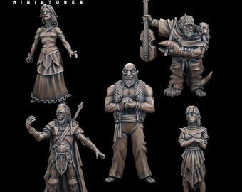 Curse of Strahd Vampires Miniaturen | 28mm-32mm | Harz 3D Gedruckte Vampir Charaktere | D&D / Pathfinder