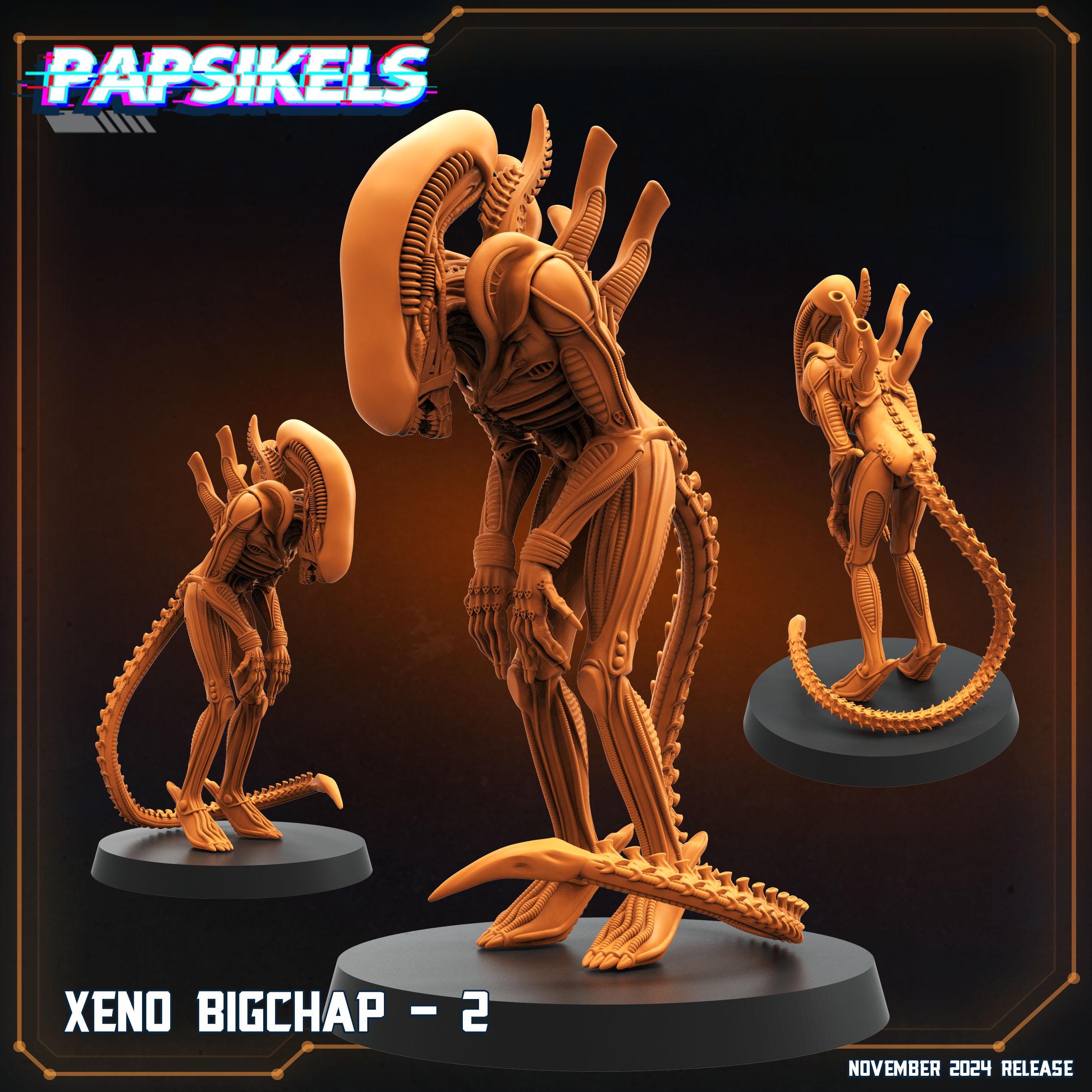 Alien Xeno | 28mm-32mm | 3D Printed Resin Sci-fi Alien Xeno Bigchap ...