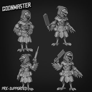 Kenku Miniature | Birdfolk Crow-Folk Figurine | DnD Fantasy Mini | RPG Miniature Model | Vogelmensch Rabenmensch Miniatur or figurine kenku