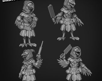 Kenku Miniature | 28mm-32mm Resin Birdfolk Figure | D&D / Pathfinder
