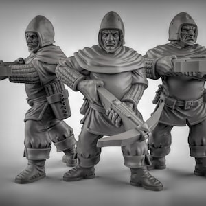 Town guards, Town-folk, City Guards by Duncan Shadow Dnd, Dungeon and Dragon Mini, Tabletop Miniature, Miniature, Fantasy Miniatures,