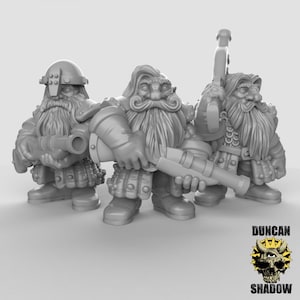 D0073-D0075 Armoured Dwarfs, Shield dwarf, dnd Shield Dwarf, Gold Dwarf, Duegarr Dwarf, Dwarf Ranger, Dwarf Guard, Dwarf Scientist