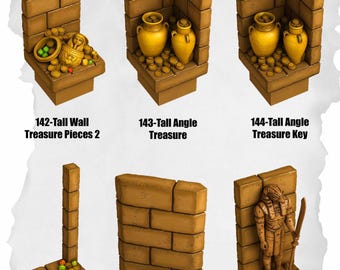 Desert Terrain – Tall Treasure Details-pakket voor DnD-tegels
