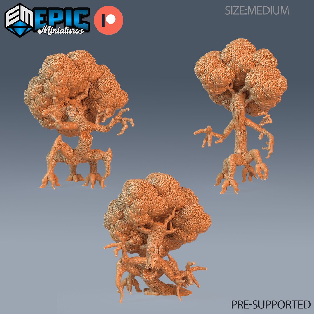 Sentient Tree Miniature | 28mm-32mm | Resin 3D Printed Treant | D&D ...
