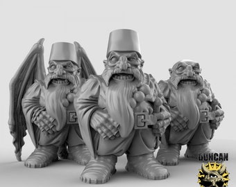 Dwarf Merchant Miniature | 28mm-32mm | 3D Printed Resin Dwarf Merchant NPC for D&D / Pathfinder | RPG Tabletop