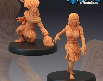 Vampire Spawn Miniatures | 28mm-32mm Resin Undead | D&D / Pathfinder