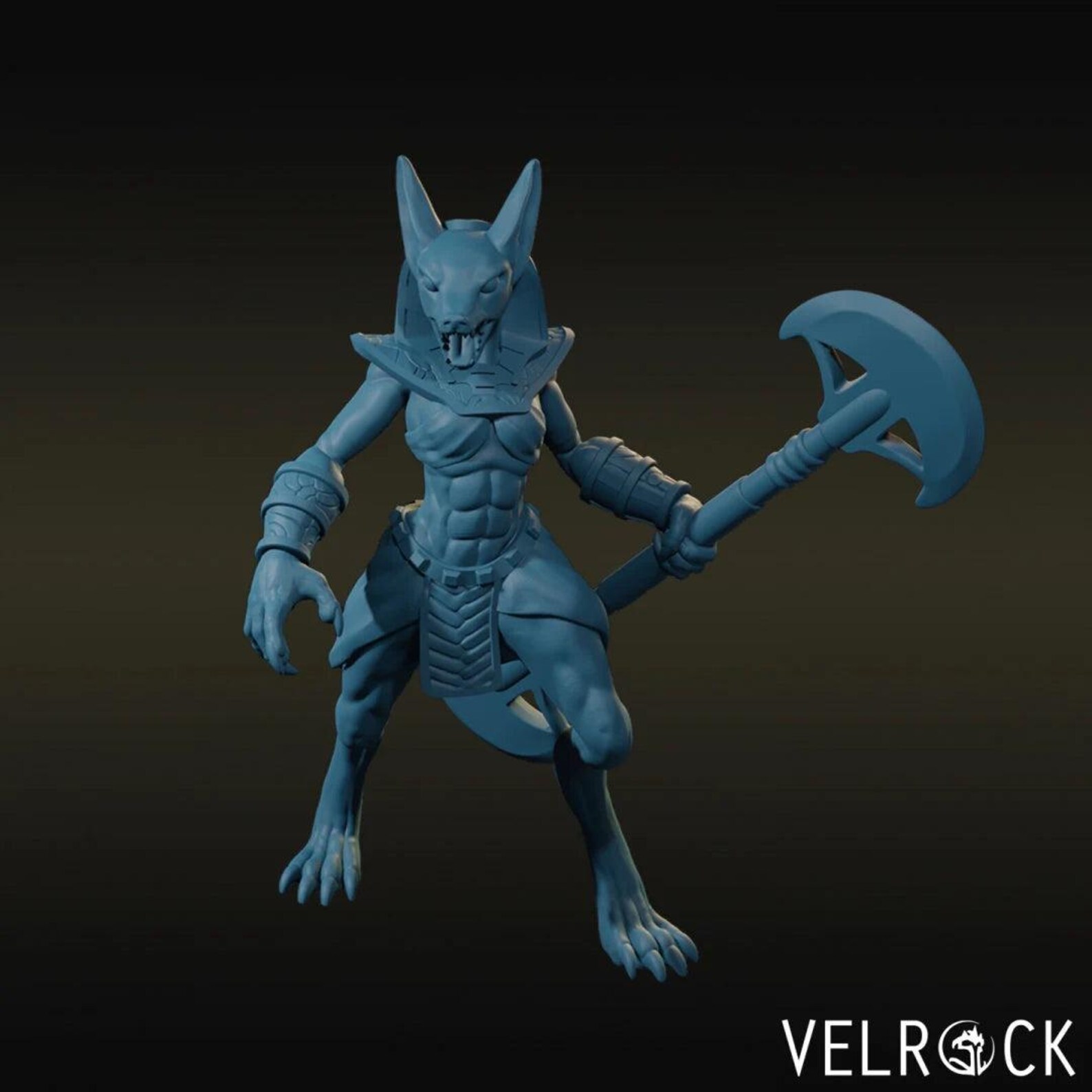 Anubis Warrior Miniature Set | 28mm-32mm | 3D Printed Resin Jackal ...