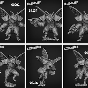 Beefolk warriors by Goon Miniatures for Dungeons and Dragons and Tabletop Gaming - Highly Detailed Resin Figure, Dnd Mini, bugfolk miniature