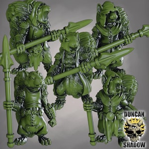 Squirrel folk with Spears | Great For Fantasy RPGs