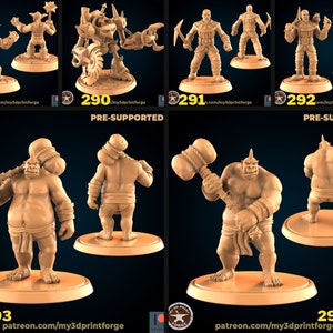 Goblin and human Pirate set 2, by My3DprintForge Dnd, Dungeon and Dragon Mini, Tabletop Miniature, Dnd Mini, Pirate army, Pirates miniature