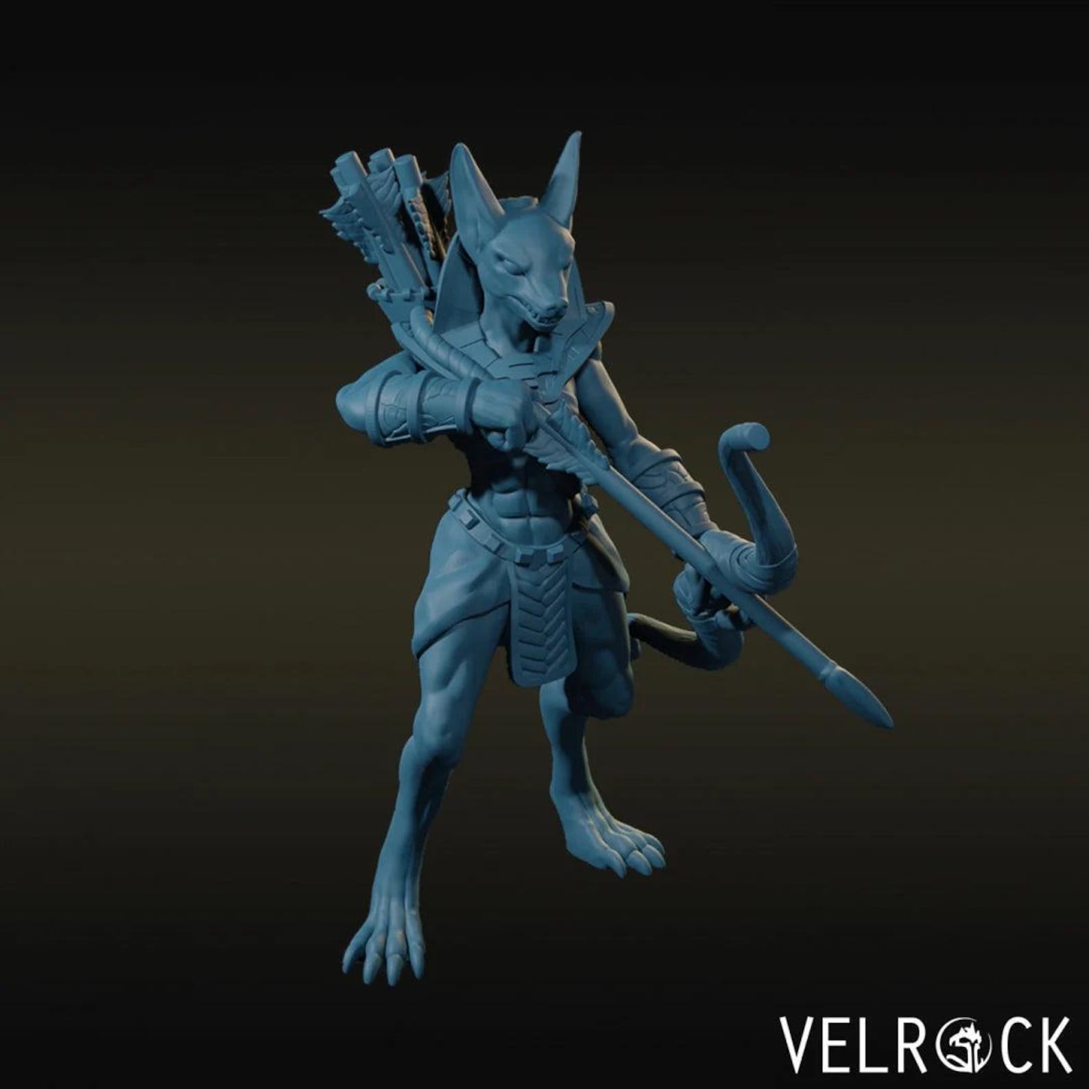 Anubis Warrior Miniature Set | 28mm-32mm | 3D Printed Resin Jackal ...