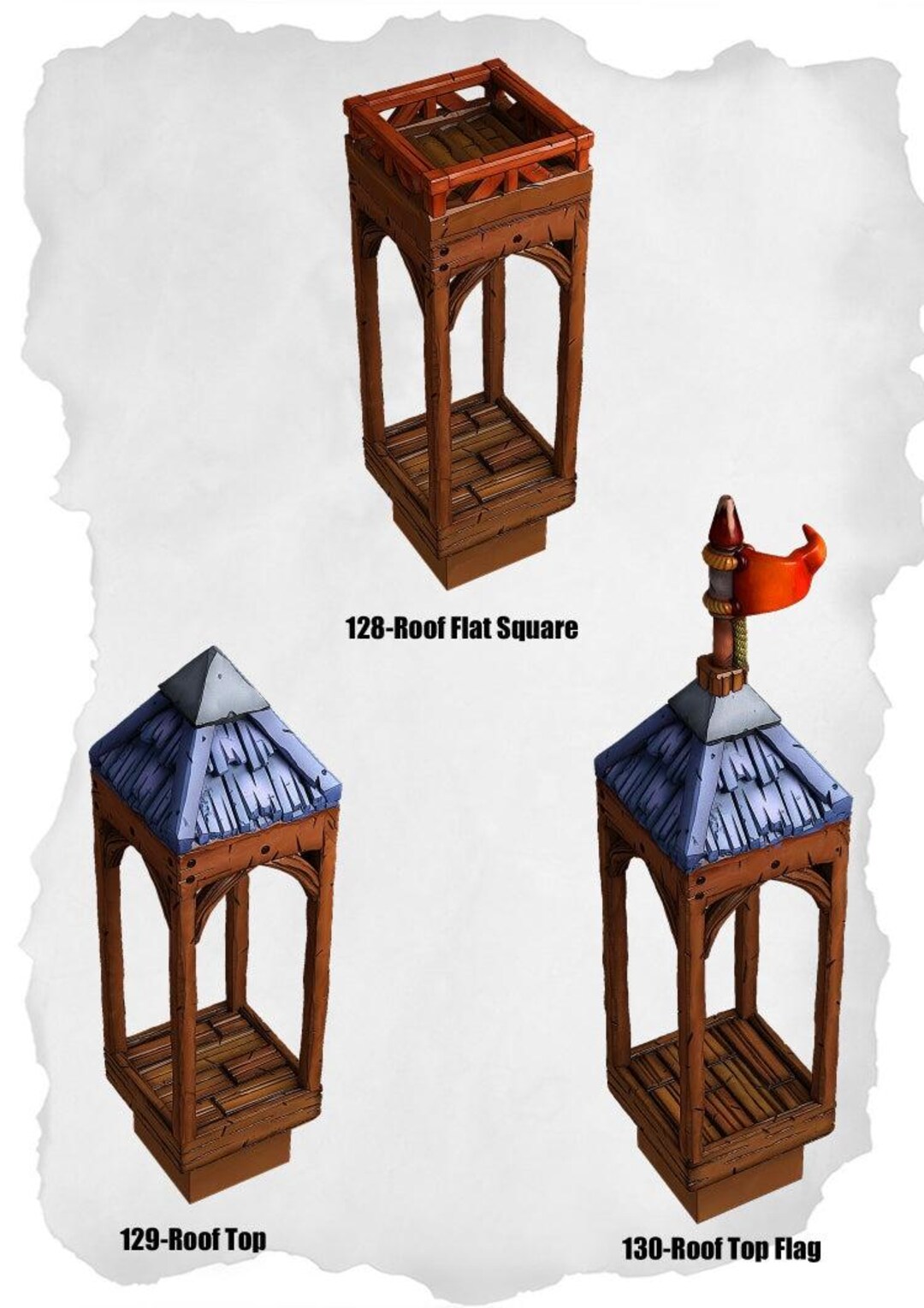 Town Terrain – Rooftop Pack for Dnd Tiles - Etsy