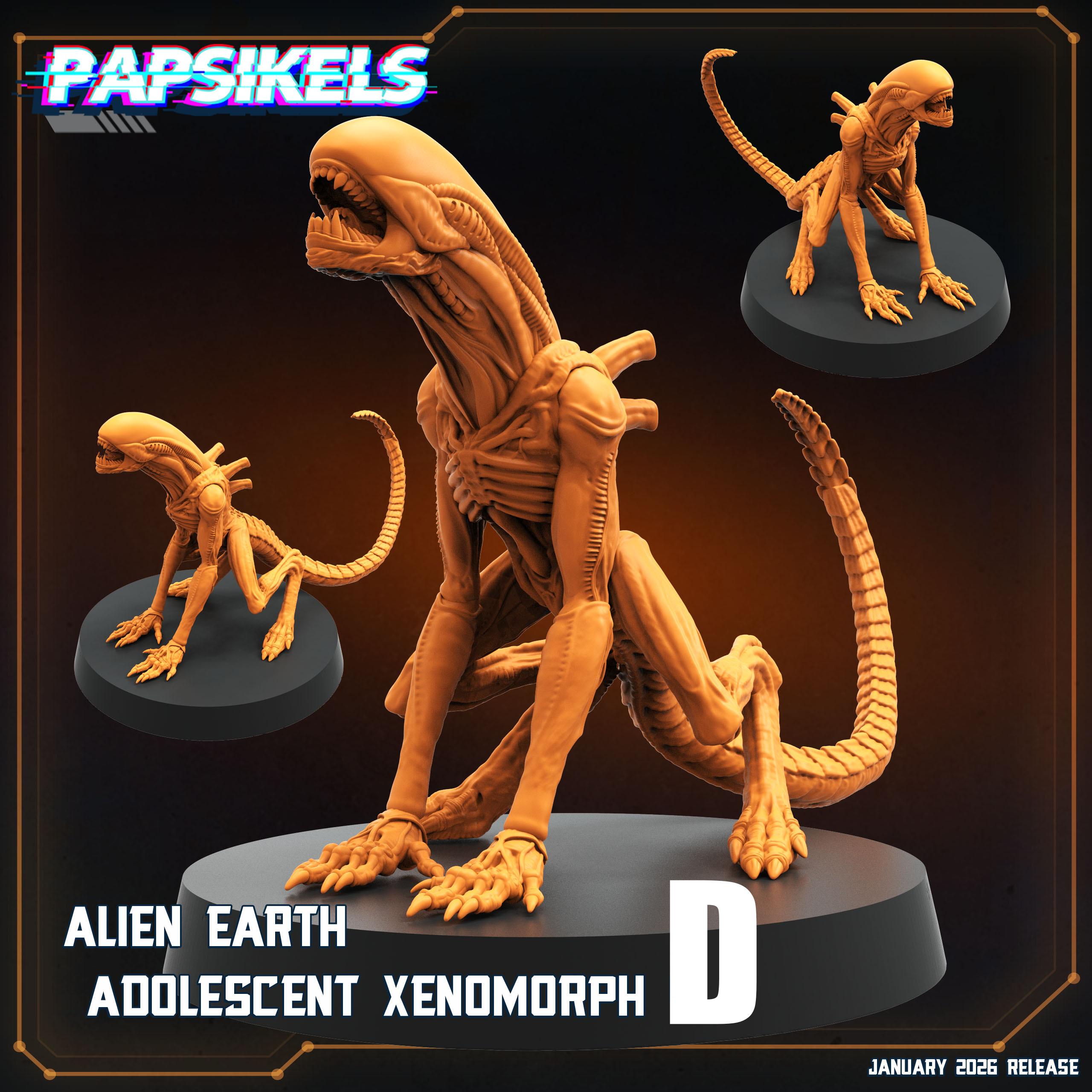 Alien Xenomorph Miniatures | 28mm-32mm | 3D Printed Resin Sci-fi ...