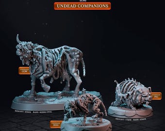 Ghost Miniature Set | 28mm-32mm | 3D Printed Resin Specter / Ghost Minis for D&D / Pathfinder | RPG Tabletop
