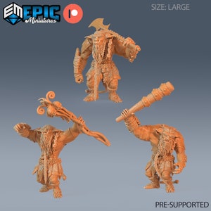 Ogro del bosque, miniatura grande, miniatura épica, Dungeon and Dragons, RPG, Dnd, Pathfinder, monstruos, Forest Of Wonders