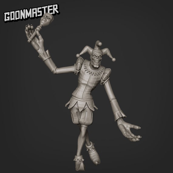 Demonic Clown Jester Miniature Set for D&D Tabletop RPG - Etsy