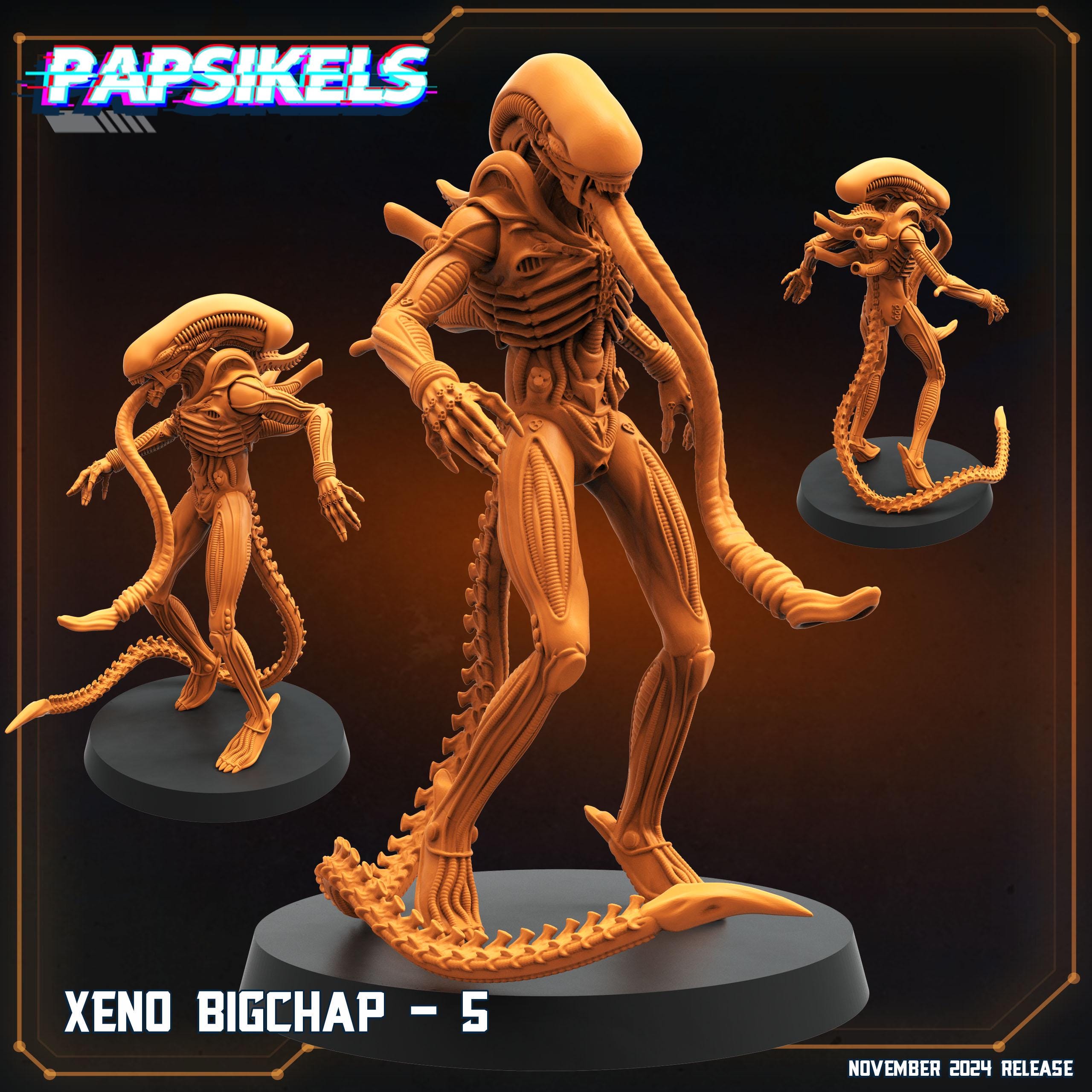 Alien Xeno | 28mm-32mm | 3D Printed Resin Sci-fi Alien Xeno Bigchap ...