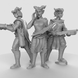 Tiefling Group of Miniature by Duncan Shadow Dnd, Dungeon and Dragon Mini, Tabletop Miniature, Miniature, Fantasy Miniature