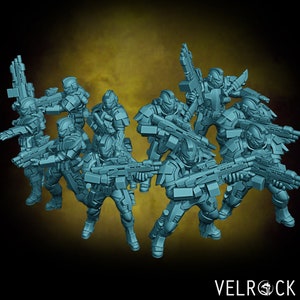 Sci fi Heavy Marines part 2 perfect for any Scifi game from Velrock miniature, Miniature model, Battle Marines , Tempest Marines
