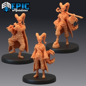 Warlock Apprentice 1849-1851, Medium Miniature, Epic miniature, Dungeon and Dragons, RPG, Dnd, Pathfinder, monsters, Tiefling, Warlock