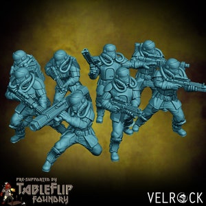 Imperial Remnant Sci fi Guards perfect for any Scifi game from Velrock miniature, Miniature model,