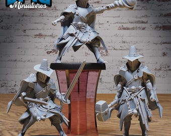 Vampire Hunter Miniature | 28mm-32mm | Resin 3D Printed Vampire Hunter | D&D / Pathfinder