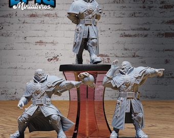 Ork Gilde Magier / Sergeant Miniatur | 28mm-32mm | Harz 3D Gedruckt Moderne Ork | D&D / Pathfinder