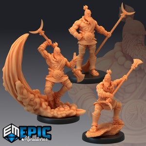 Sandy 551-553 Medium Miniature, Epic miniature, Dungeon and Dragons, RPG, Dnd, Pathfinder, Blue Monk, Dnd Monk, Shaolin monk, Magnus
