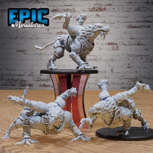 Undead Griffin Miniature Set | 28mm Scale Undead Griffins for DnD, Pathfinder, Tabletop RPGs, Wargames, and Dark Fantasy Adventures
