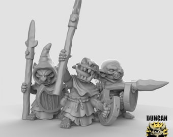 Miniatura de Cultista Goblin | 28 mm-32 mm | Goblin Cultista NPC/Inimigo impresso em 3D em resina para D&D / Pathfinder | RPG de mesa