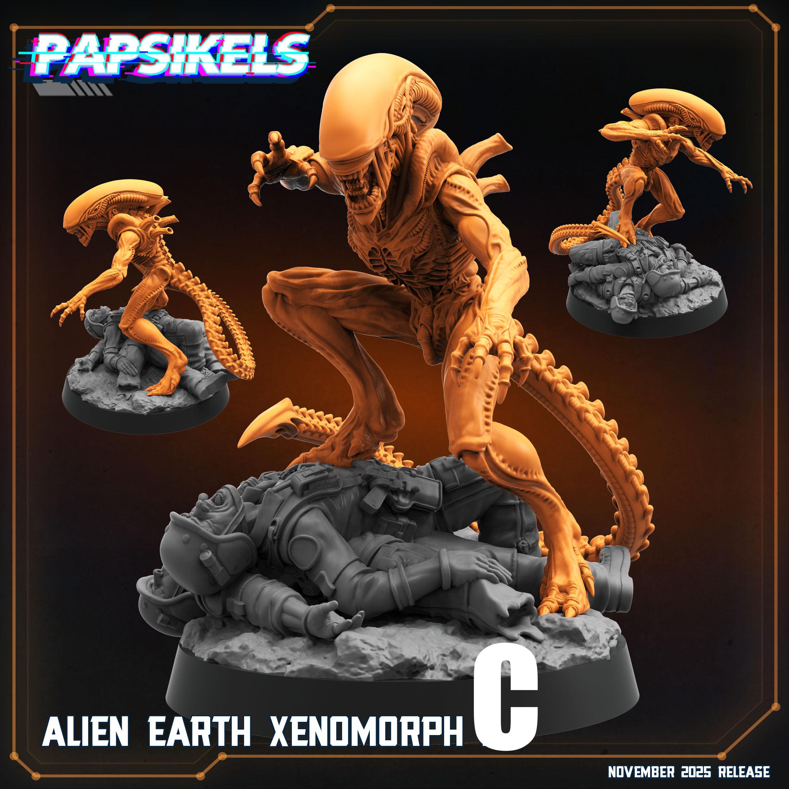 Alien Xeno | 28mm-32mm | 3D Printed Resin Sci-fi Alien Earth Xenomorph ...