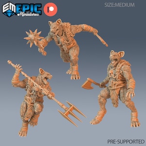Gnoll Miniatures, Epic miniature, Dungeon and Dragons, RPG, Dnd, Pathfinder, monsters, hynea Miniature, Dnd Monster Miniatures, Gnoll 28mm