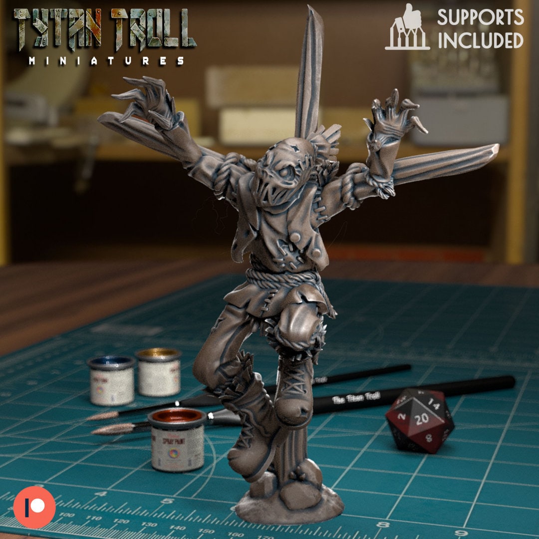 Zucche Dall'inferno, Mostri Halloween D&amp;D Pathfinder Fantasy Miniatura In Resina Stampata In 3D - Italia