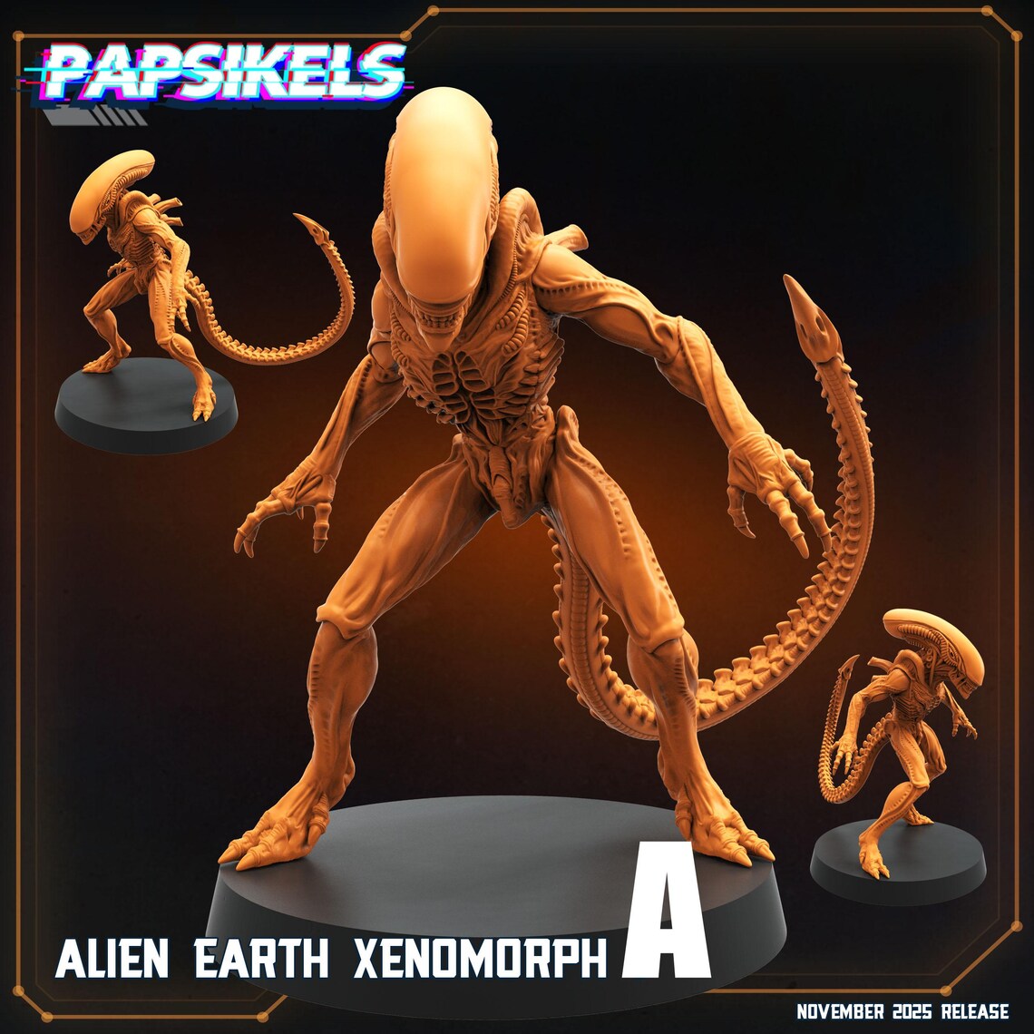 Alien Xeno | 28mm-32mm | 3D Printed Resin Sci-fi Alien Earth Xenomorph ...
