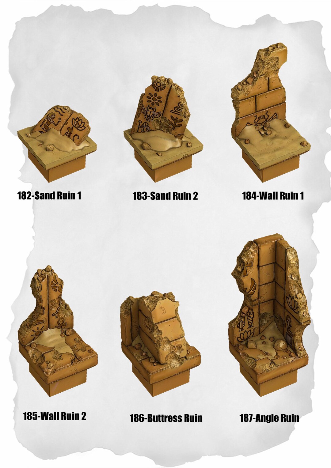 Desert Terrain – Pattern Roof Pack for Dnd Tiles - Etsy