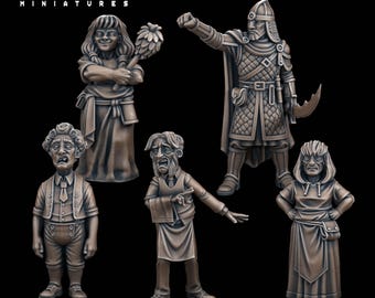 Curse of Strahd Vampires Miniaturen | 28mm-32mm | Harz 3D Gedruckte Vampir Charaktere | D&D / Pathfinder