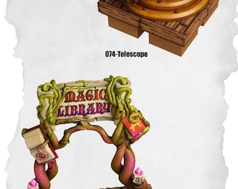 Town Terrain: bibliotheekaccessoirespakket voor DnD-tegels