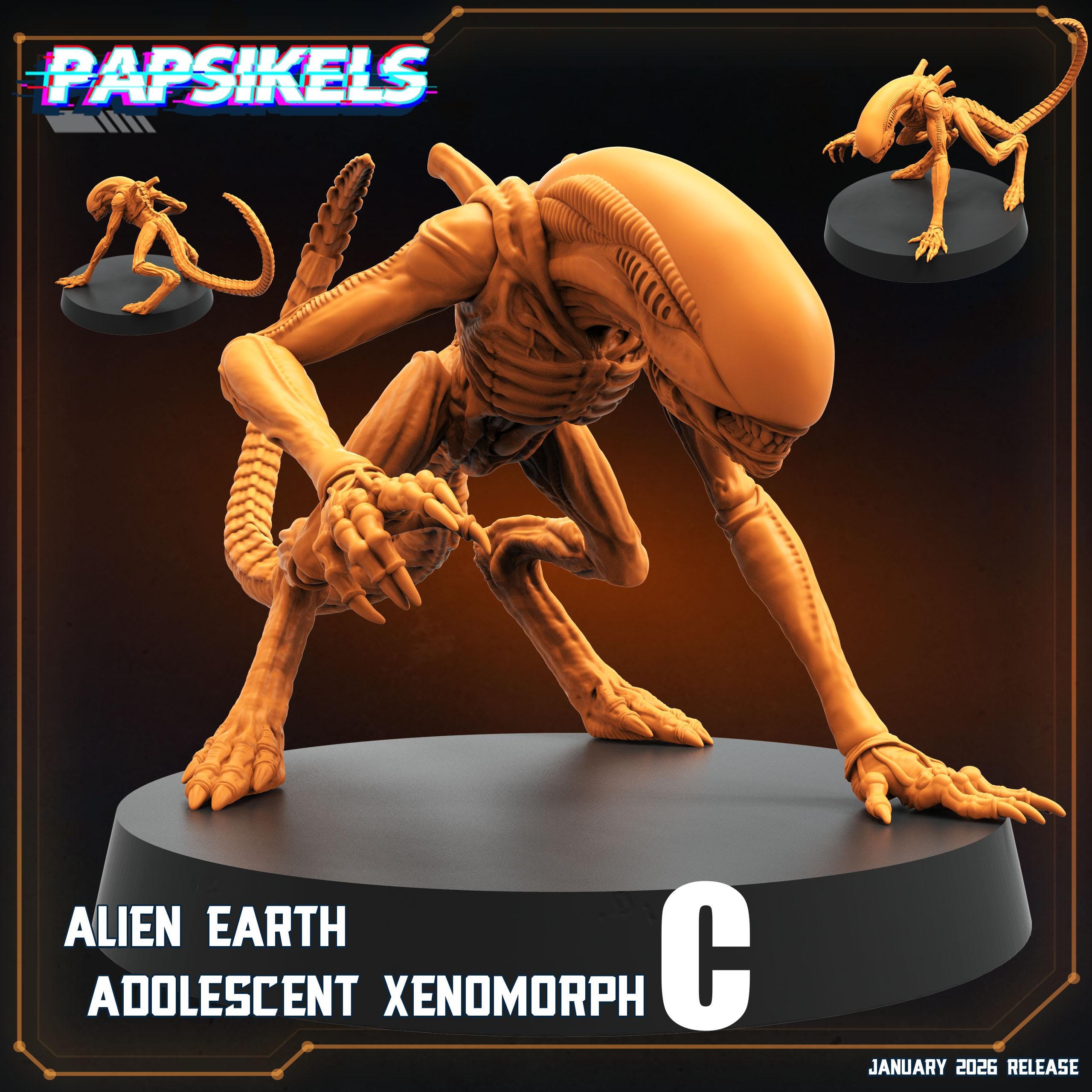 Alien Xenomorph Miniatures | 28mm-32mm | 3D Printed Resin Sci-fi ...