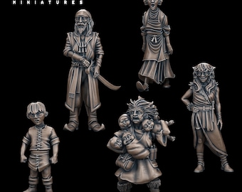 Curse of Strahd Vampires Miniaturen | 28mm-32mm | Harz 3D Gedruckte Vampire Charaktere | D&D / Pathfinder