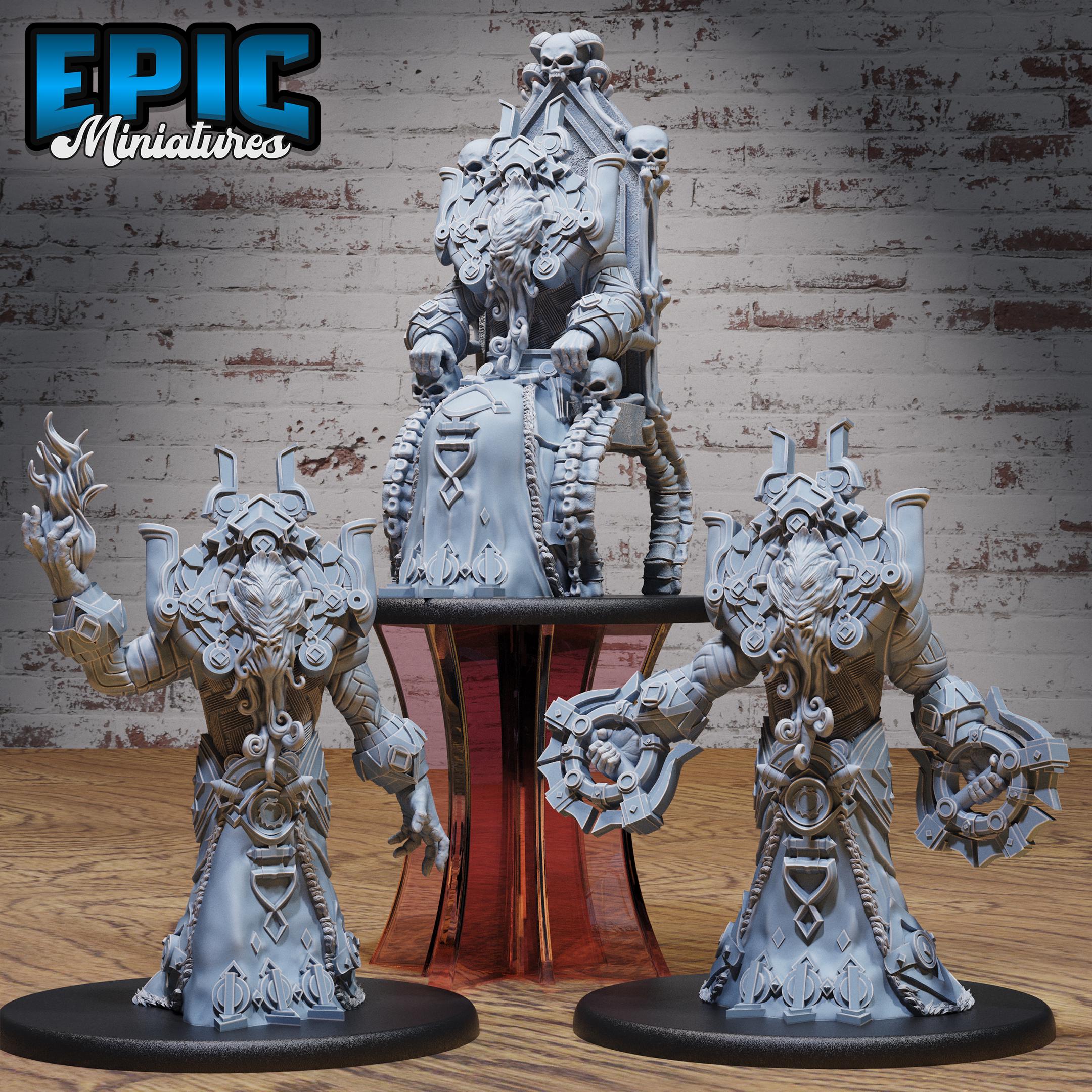 Villian Ruller Mind Emperor Miniature | 28mm-32mm | 3D Printed Resin Mind Emperor ...