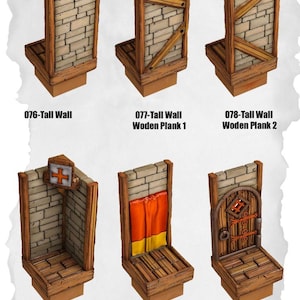 Town Tiles – Tall Wall Pack (MT2-076 to MT2-081)