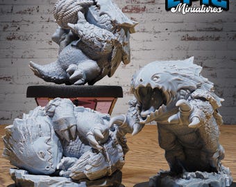Baby Bulette Miniature | 28mm-32mm | Resin 3D Printed Young Bulette | D&D / Pathfinder