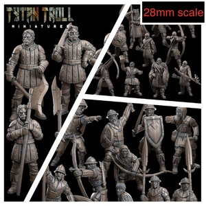 28mm scale The Massive Guards  Bundle Deal, Medium Miniatures, TytanTroll Minitures, Dungeon and Dragons, RPG, Dnd, Pathfinder, Gobliins