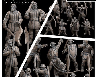 28mm Scale Guard Miniatures Bundle, RPG, D&D