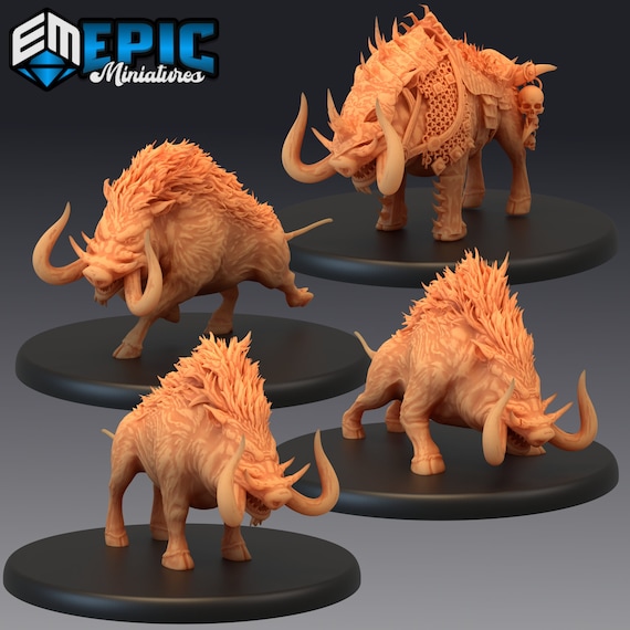 Forest Boar Miniature, Epic Miniatures RPG, D&D, Pathfinder - Etsy
