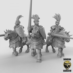 Royal Knight 2nd set by Duncan Shadow MiniaturesDnd, Dungeon and Dragon Mini, Tabletop Miniature, Miniature, Fantasy Miniatures, Dnd Mini&#39;s