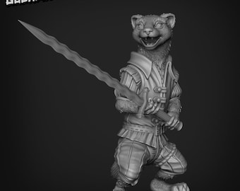 Miniaturas de comadreja / 28 mm-32 mm / Piratas comadreja impresos en resina 3D / D&D / Pathfinder